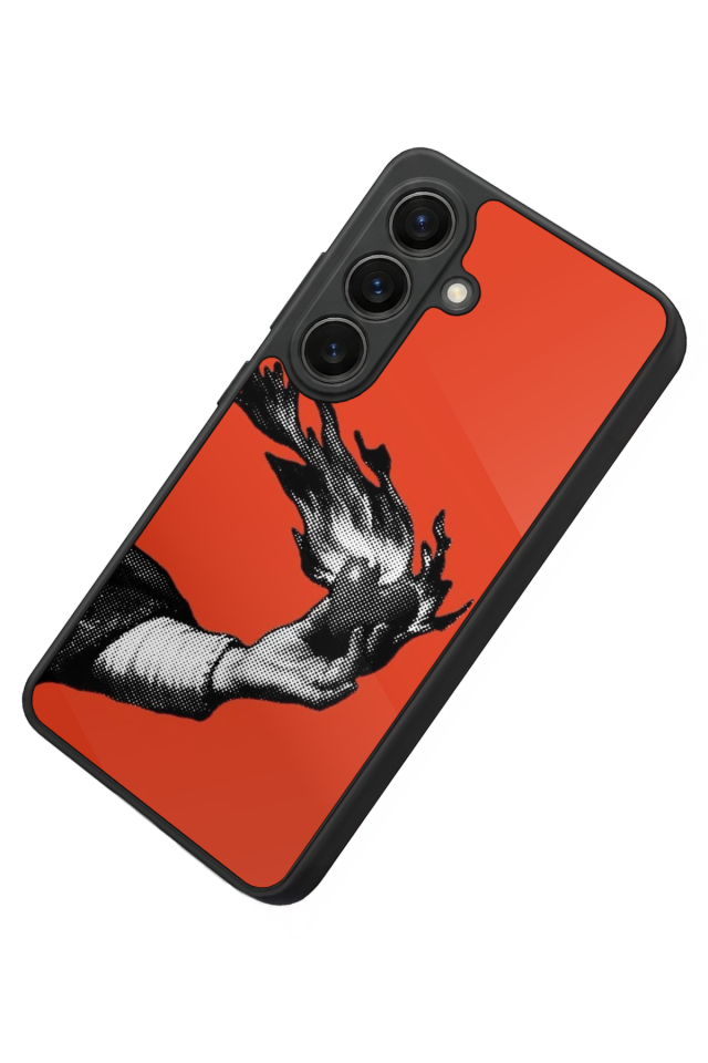 Samsung Galaxy S26 Uyumlu Kirmizi Tasarımlı Glossy Premium Kılıf