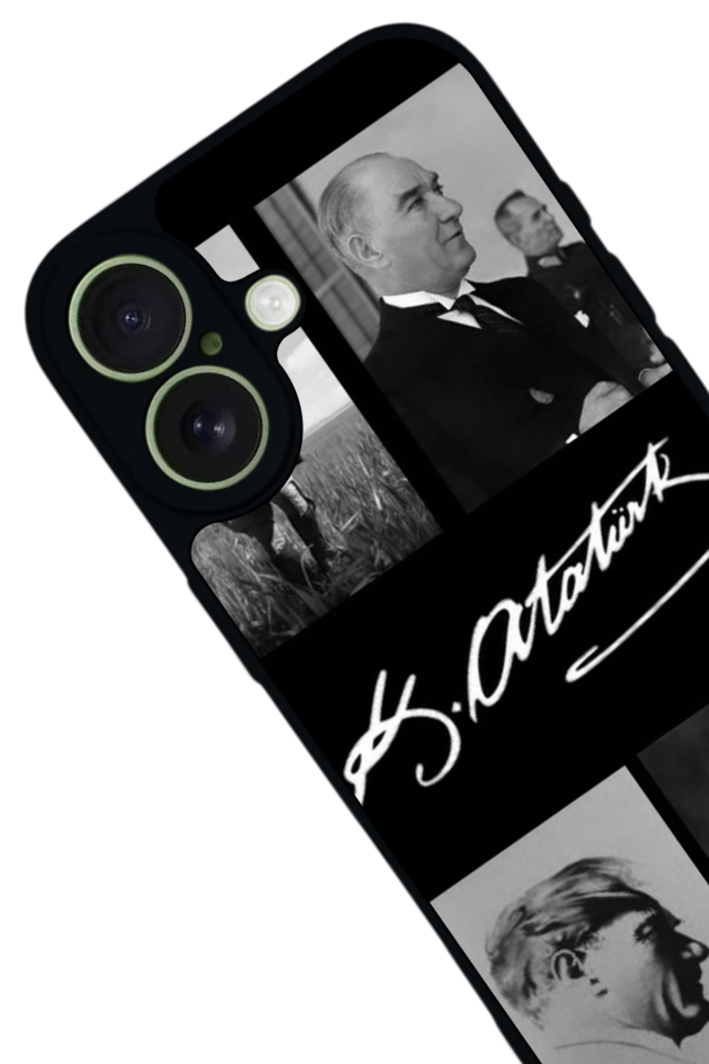 iPhone 17 Uyumlu Mustafa Kemal Ataturk Tasarımlı Glossy Premium Kılıf