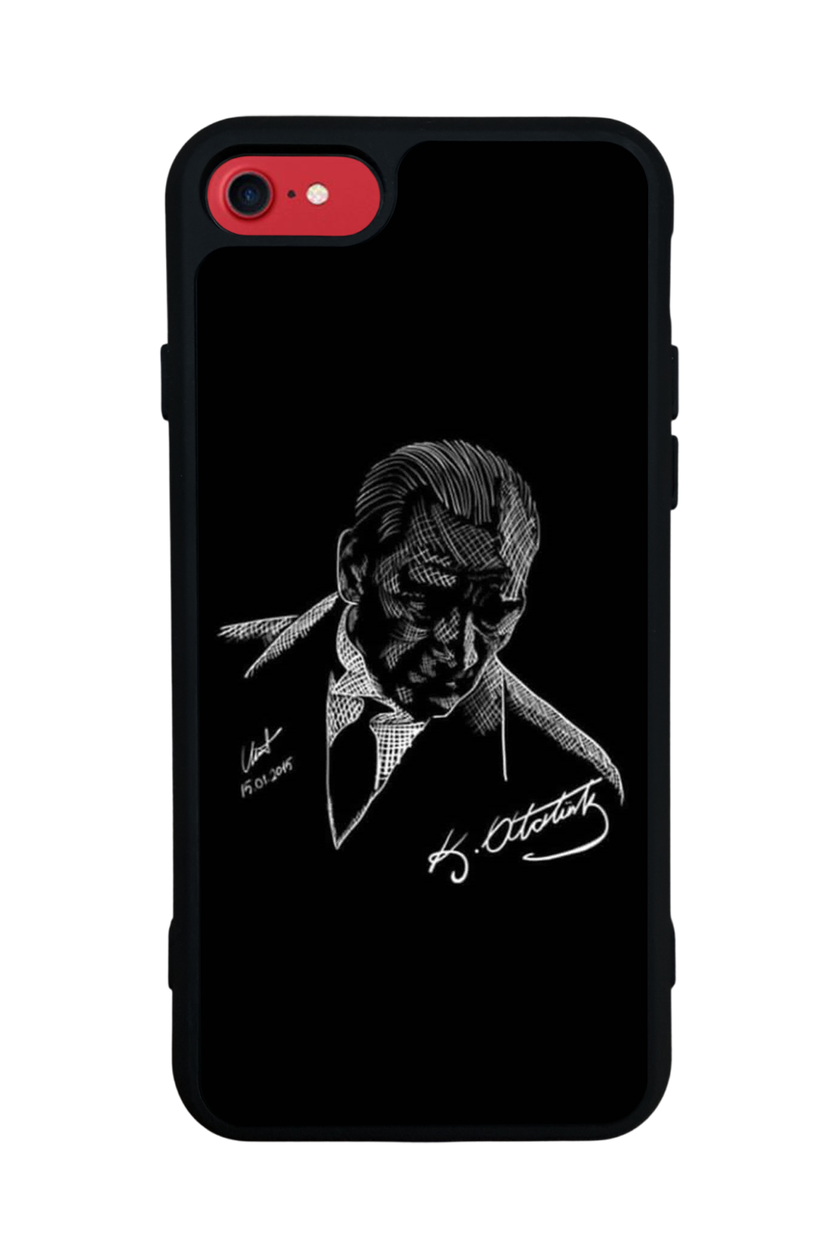 iPhone 7 Uyumlu Mustafa Kemal Ataturk Tasarımlı Glossy Premium Kılıf