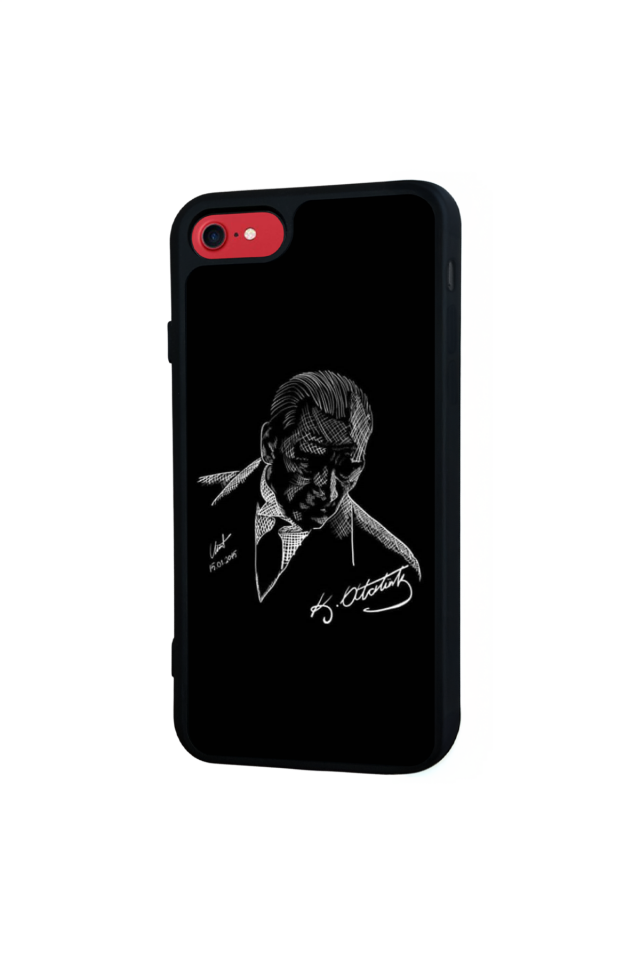 iPhone 7 Uyumlu Mustafa Kemal Ataturk Tasarımlı Glossy Premium Kılıf
