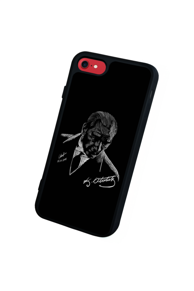 iPhone 7 Uyumlu Mustafa Kemal Ataturk Tasarımlı Glossy Premium Kılıf