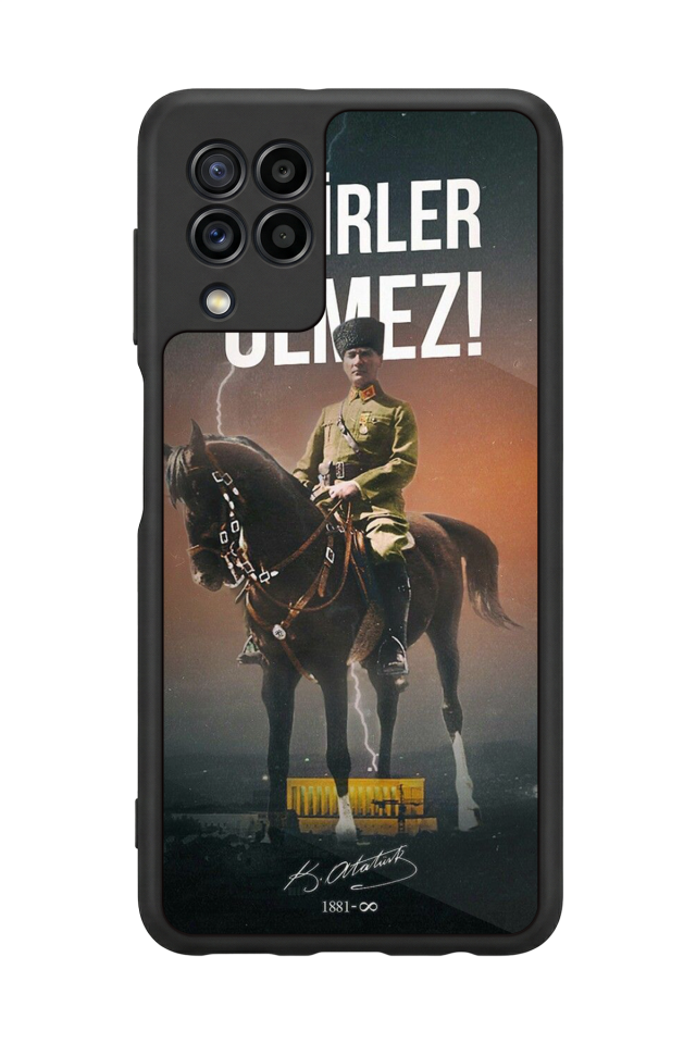 Samsung Galaxy M32 Uyumlu Mustafa Kemal Ataturk Tasarımlı Glossy Premium Kılıf