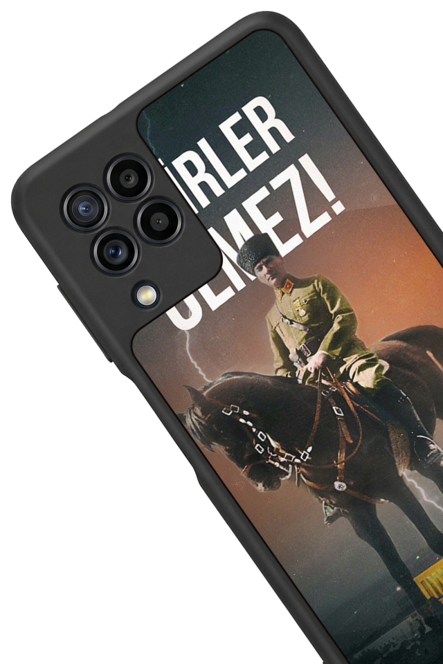 Samsung Galaxy M32 Uyumlu Mustafa Kemal Ataturk Tasarımlı Glossy Premium Kılıf