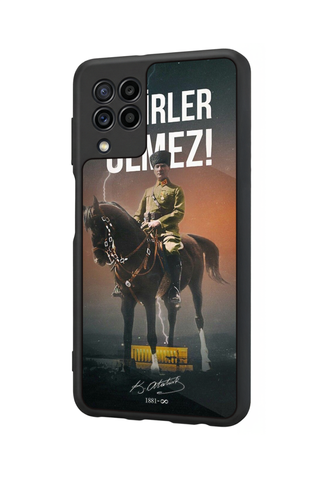 Samsung Galaxy M32 Uyumlu Mustafa Kemal Ataturk Tasarımlı Glossy Premium Kılıf