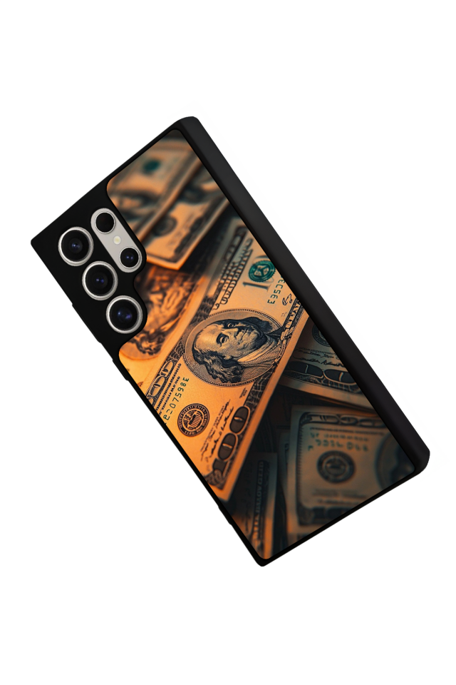 Samsung Galaxy S22 Ultra Uyumlu Para Tasarımlı Glossy Premium Kılıf