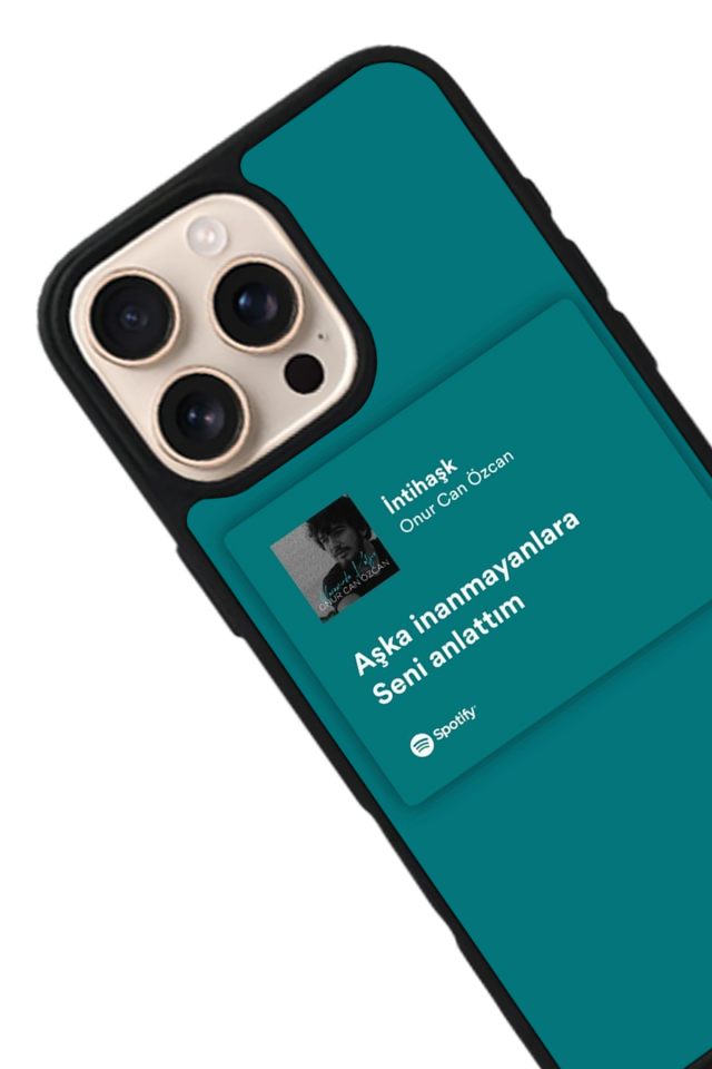 iPhone 14 Pro Max Uyumlu Sarki Sozleri Tasarımlı Glossy Premium Kılıf