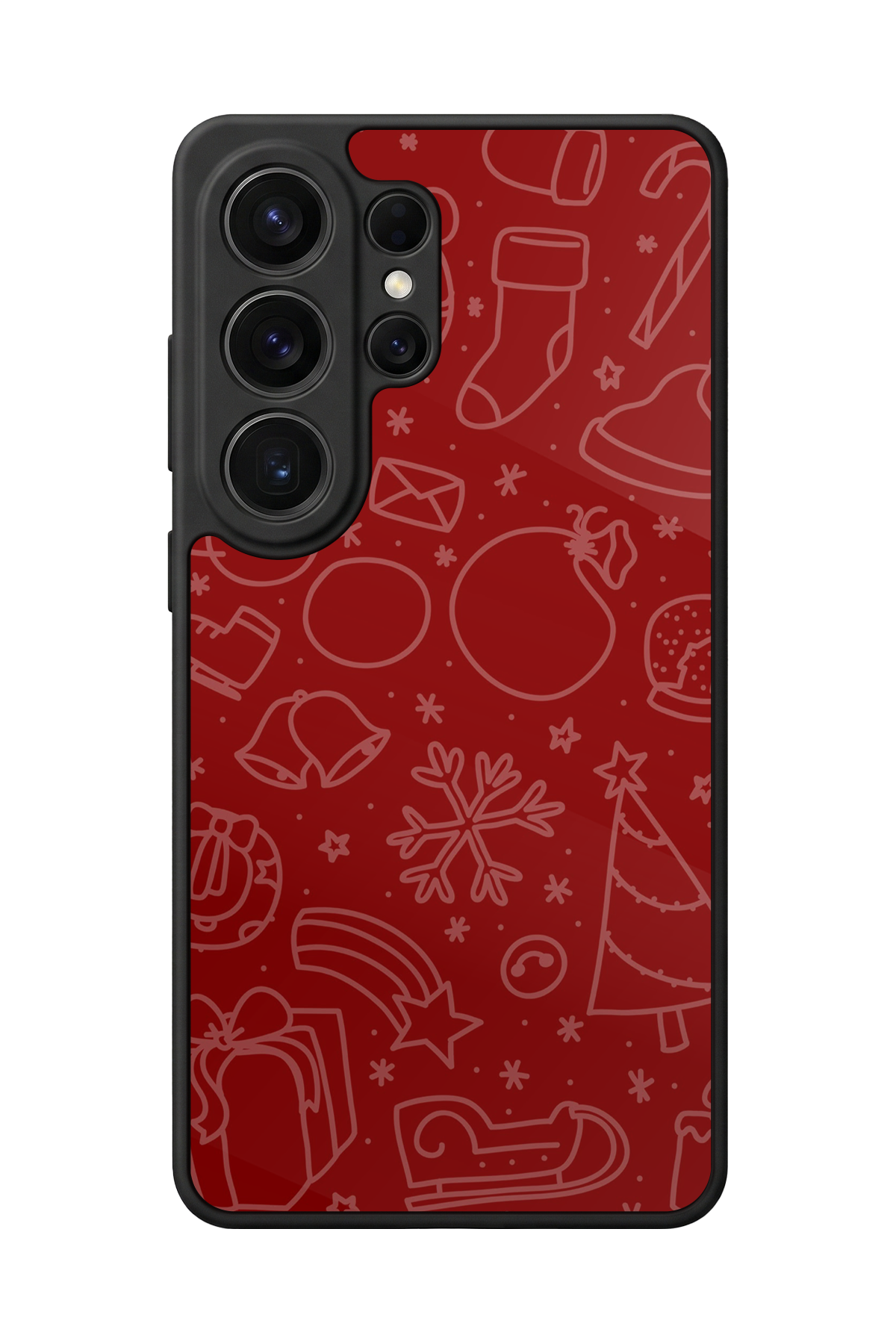 Samsung Galaxy S26 Ultra Uyumlu Yilbasi Christmas Tasarımlı Glossy Premium Kılıf