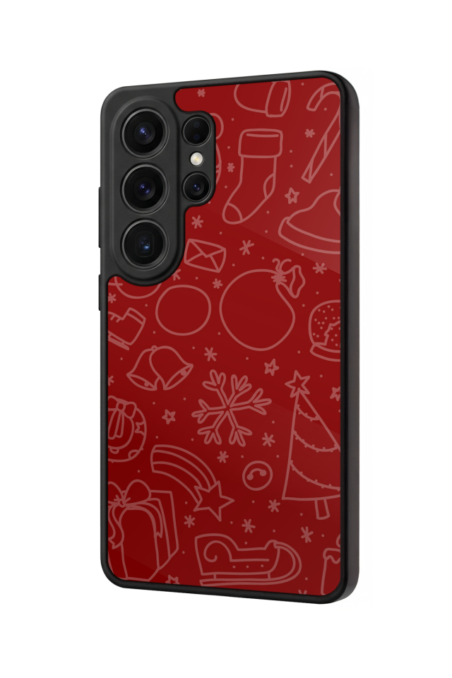 Samsung Galaxy S26 Ultra Uyumlu Yilbasi Christmas Tasarımlı Glossy Premium Kılıf