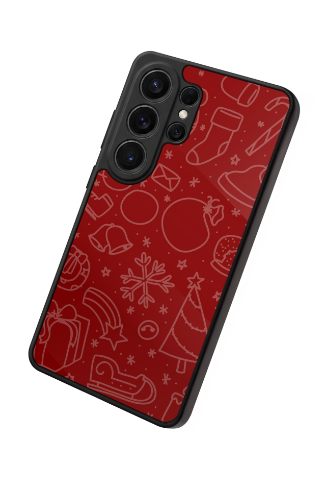 Samsung Galaxy S26 Ultra Uyumlu Yilbasi Christmas Tasarımlı Glossy Premium Kılıf