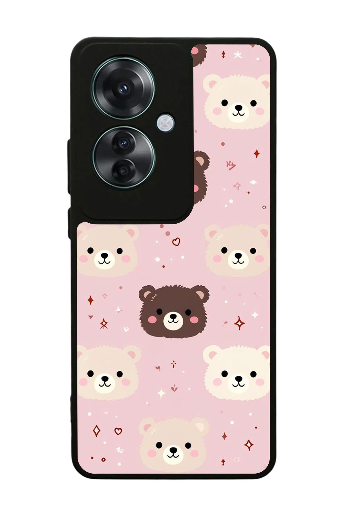 Oppo Reno 11F Uyumlu Ayı Tasarımlı Glossy Premium Kılıf