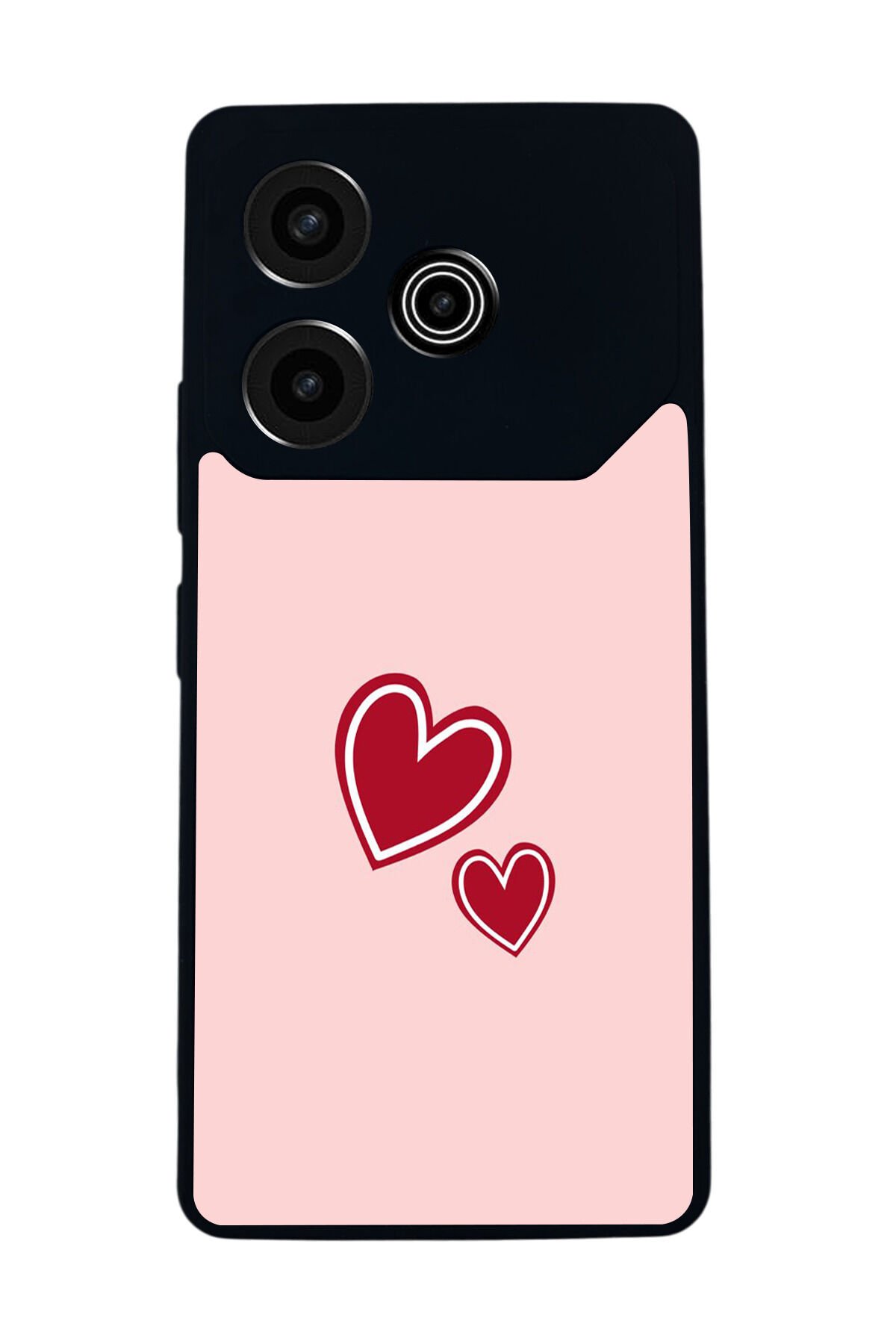 Tecno Pova 6 Uyumlu Kalp Love Tasarımlı Glossy Premium Kılıf