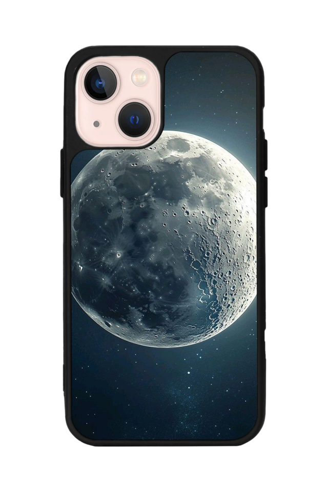 iPhone 13 Mini Uyumlu Ay Tasarımlı Glossy Premium Kılıf