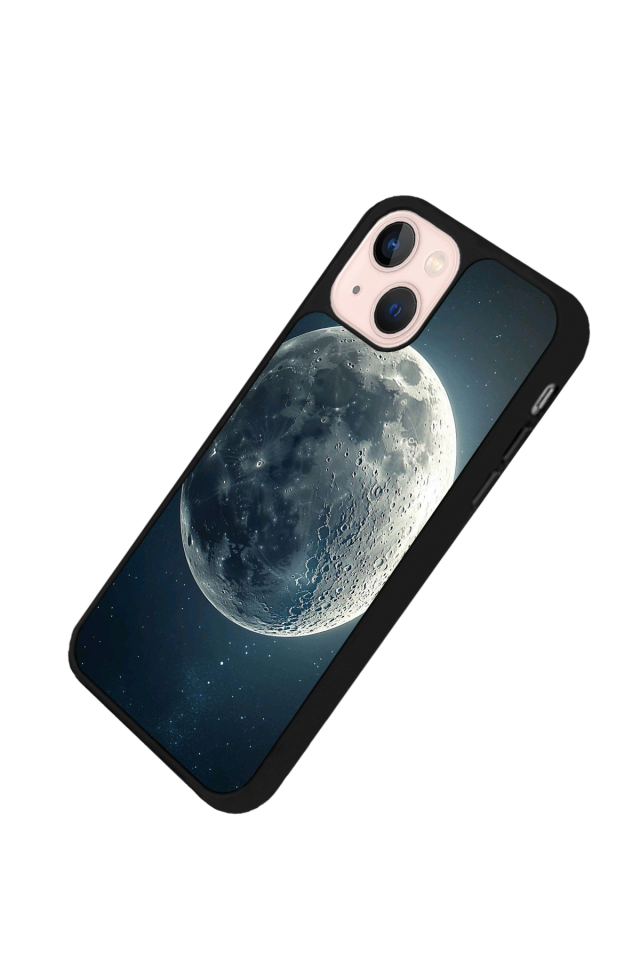 iPhone 13 Mini Uyumlu Ay Tasarımlı Glossy Premium Kılıf
