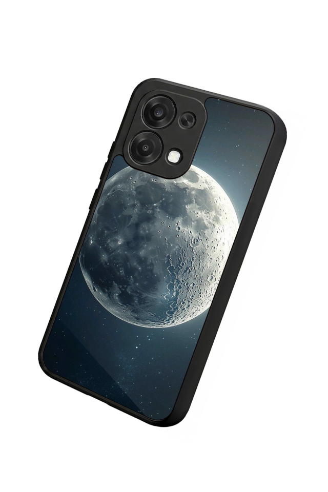 Oppo A6 Pro Uyumlu Ay Tasarımlı Glossy Premium Kılıf