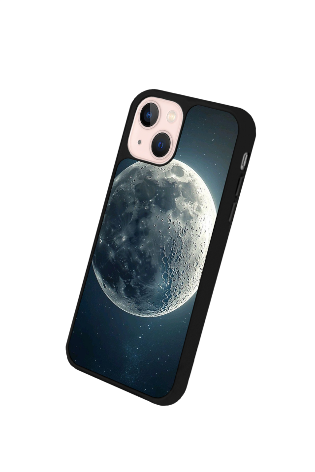 iPhone 13 Mini Uyumlu Ay Tasarımlı Glossy Premium Kılıf