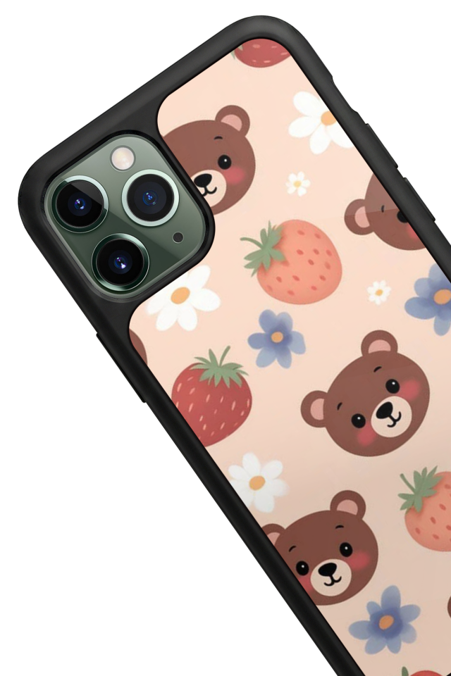 iPhone 11 Pro Uyumlu Ayı Tasarımlı Glossy Premium Kılıf