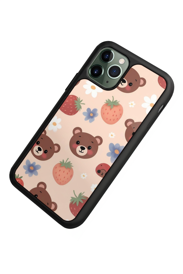 iPhone 11 Pro Uyumlu Ayı Tasarımlı Glossy Premium Kılıf