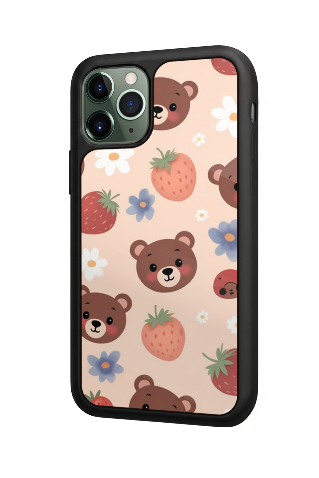 iPhone 11 Pro Uyumlu Ayı Tasarımlı Glossy Premium Kılıf