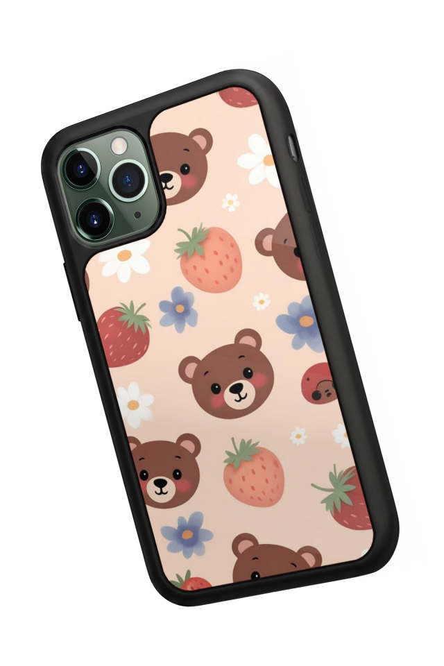 iPhone 11 Pro Uyumlu Ayı Tasarımlı Glossy Premium Kılıf