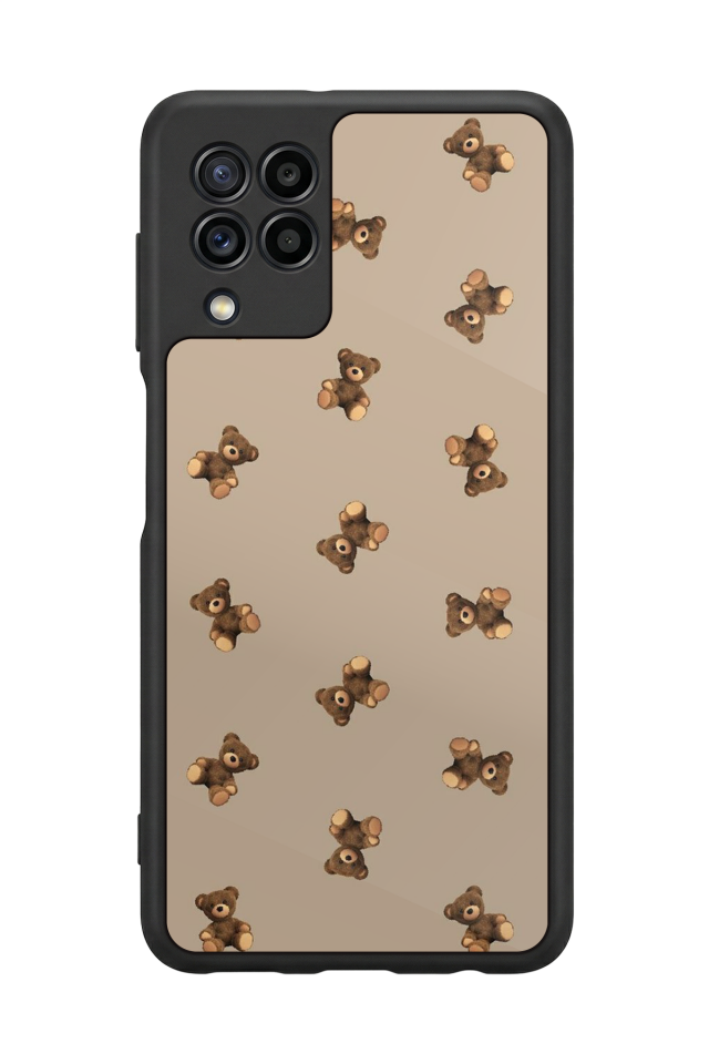 Samsung Galaxy M22 Uyumlu Ayı Tasarımlı Glossy Premium Kılıf