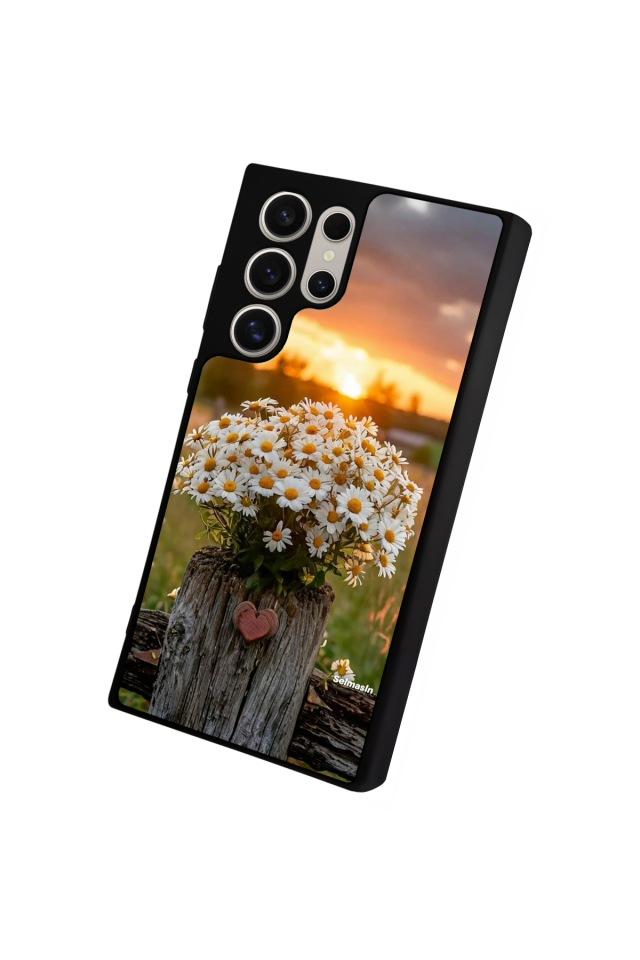 Samsung Galaxy S24 Ultra Uyumlu Cicek Tasarımlı Glossy Premium Kılıf