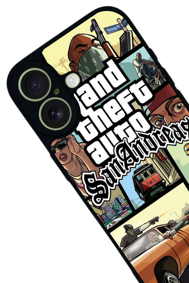 iPhone 17 Uyumlu GTA Tasarımlı Glossy Premium Kılıf