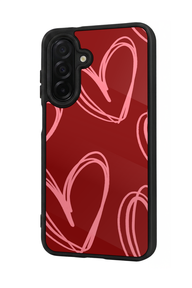 Samsung Galaxy A36 Uyumlu Kalp Love Tasarımlı Glossy Premium Kılıf