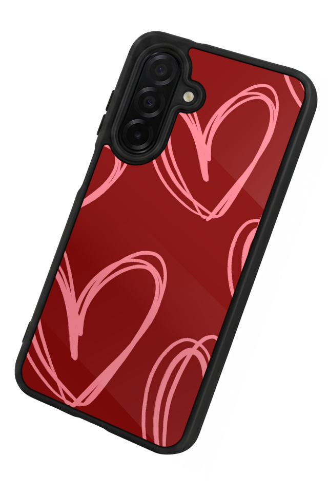 Samsung Galaxy A36 Uyumlu Kalp Love Tasarımlı Glossy Premium Kılıf