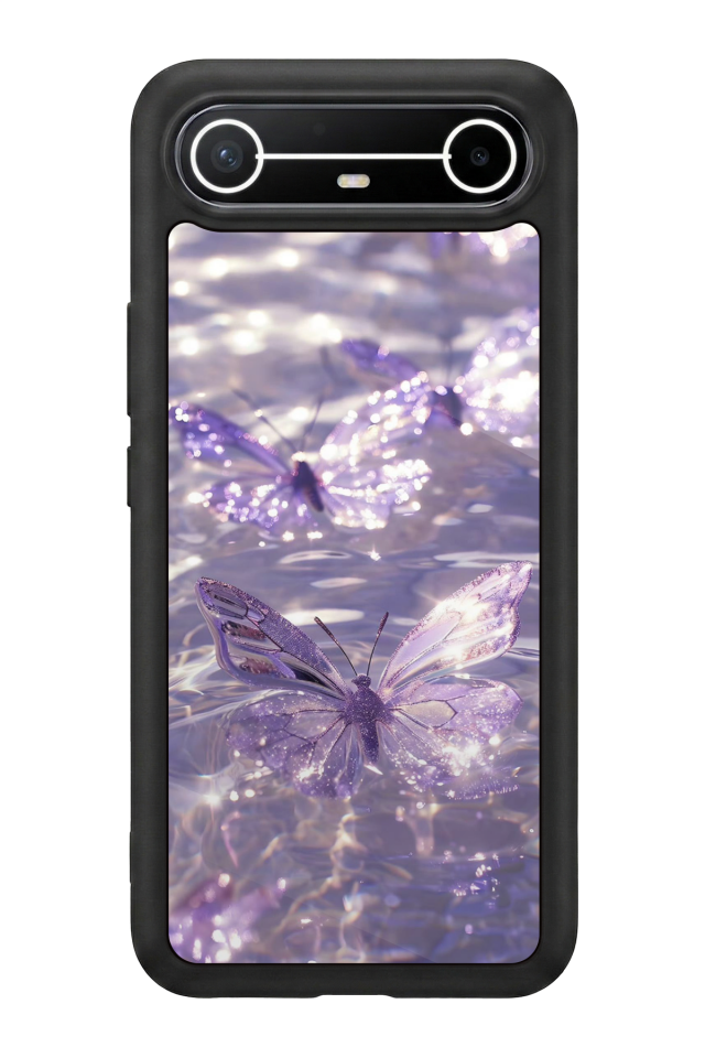 Tecno Spark Slim 5G Uyumlu Kelebek Tasarımlı Glossy Premium Kılıf
