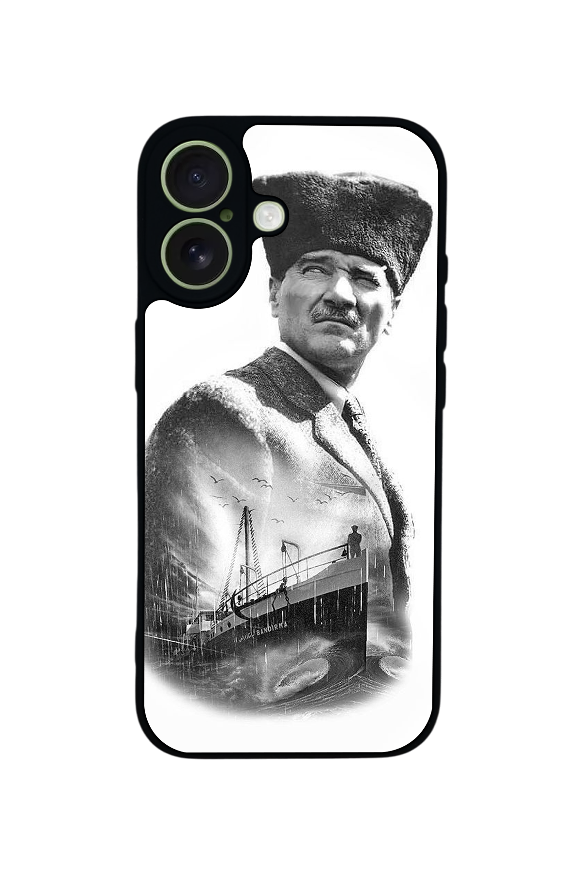 iPhone 17 Uyumlu Mustafa Kemal Ataturk Tasarımlı Glossy Premium Kılıf