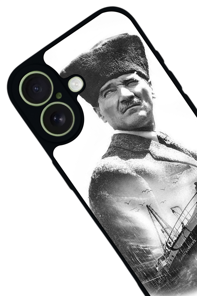 iPhone 17 Uyumlu Mustafa Kemal Ataturk Tasarımlı Glossy Premium Kılıf
