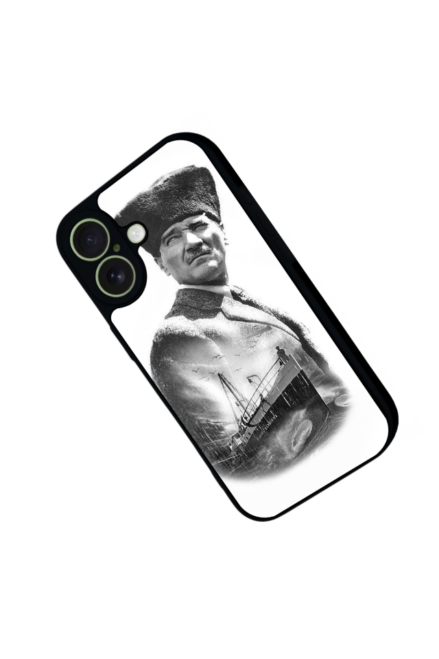 iPhone 17 Uyumlu Mustafa Kemal Ataturk Tasarımlı Glossy Premium Kılıf