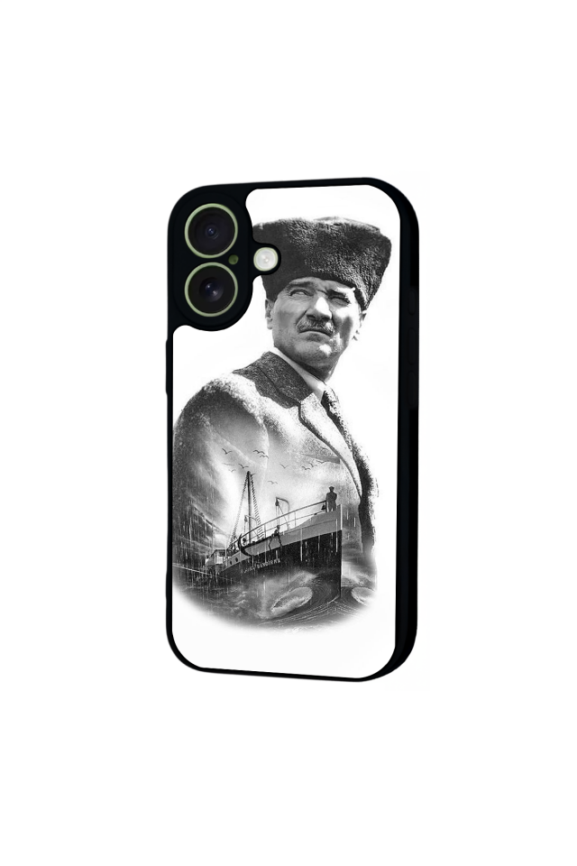 iPhone 17 Uyumlu Mustafa Kemal Ataturk Tasarımlı Glossy Premium Kılıf