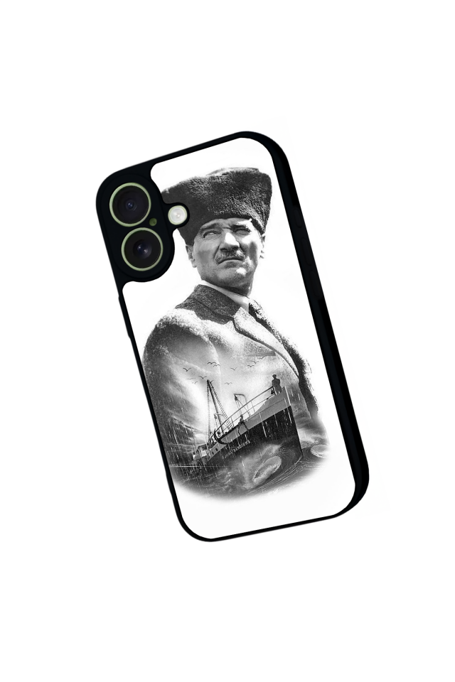 iPhone 17 Uyumlu Mustafa Kemal Ataturk Tasarımlı Glossy Premium Kılıf