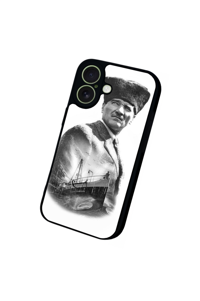 iPhone 17 Uyumlu Mustafa Kemal Ataturk Tasarımlı Glossy Premium Kılıf