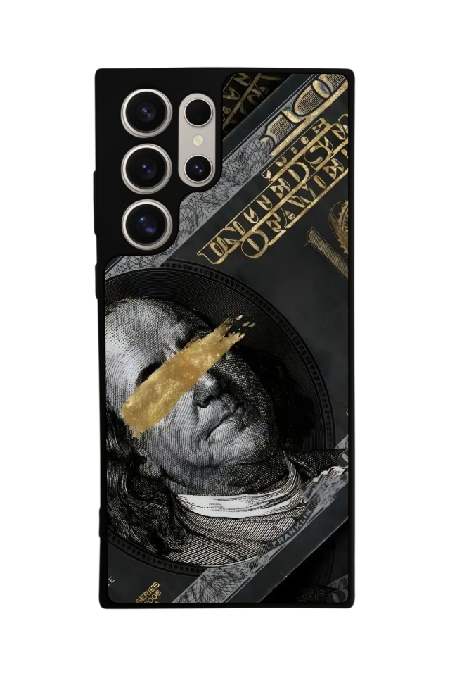 Samsung Galaxy S22 Ultra Uyumlu Para Tasarımlı Glossy Premium Kılıf