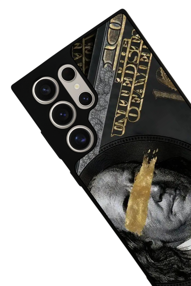 Samsung Galaxy S22 Ultra Uyumlu Para Tasarımlı Glossy Premium Kılıf