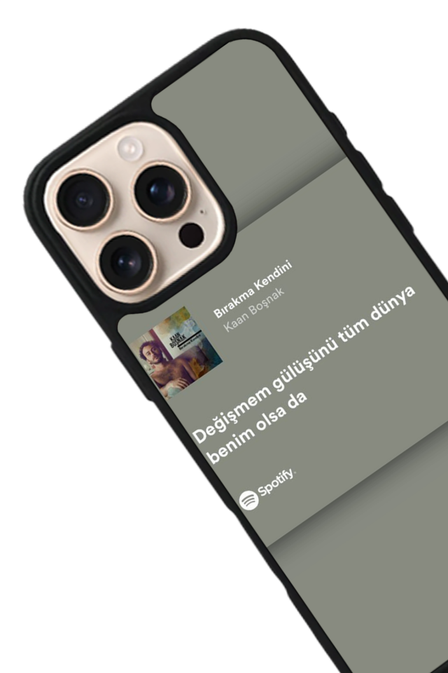 iPhone 14 Pro Max Uyumlu Sarki Sozleri Tasarımlı Glossy Premium Kılıf