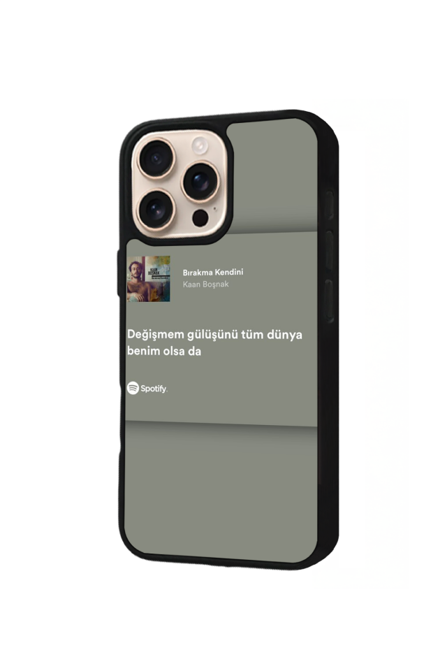 iPhone 14 Pro Max Uyumlu Sarki Sozleri Tasarımlı Glossy Premium Kılıf