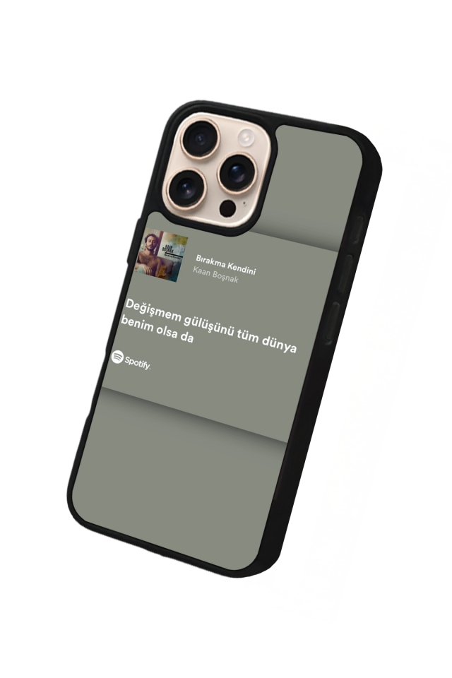 iPhone 14 Pro Max Uyumlu Sarki Sozleri Tasarımlı Glossy Premium Kılıf