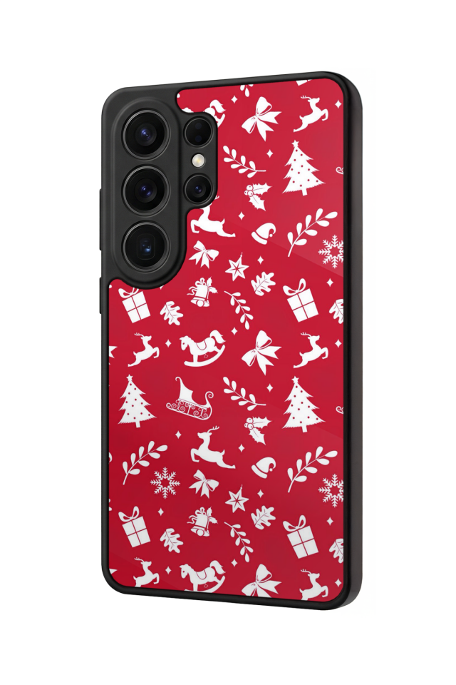 Samsung Galaxy S26 Ultra Uyumlu Yilbasi Christmas Tasarımlı Glossy Premium Kılıf