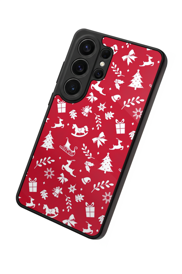 Samsung Galaxy S26 Ultra Uyumlu Yilbasi Christmas Tasarımlı Glossy Premium Kılıf