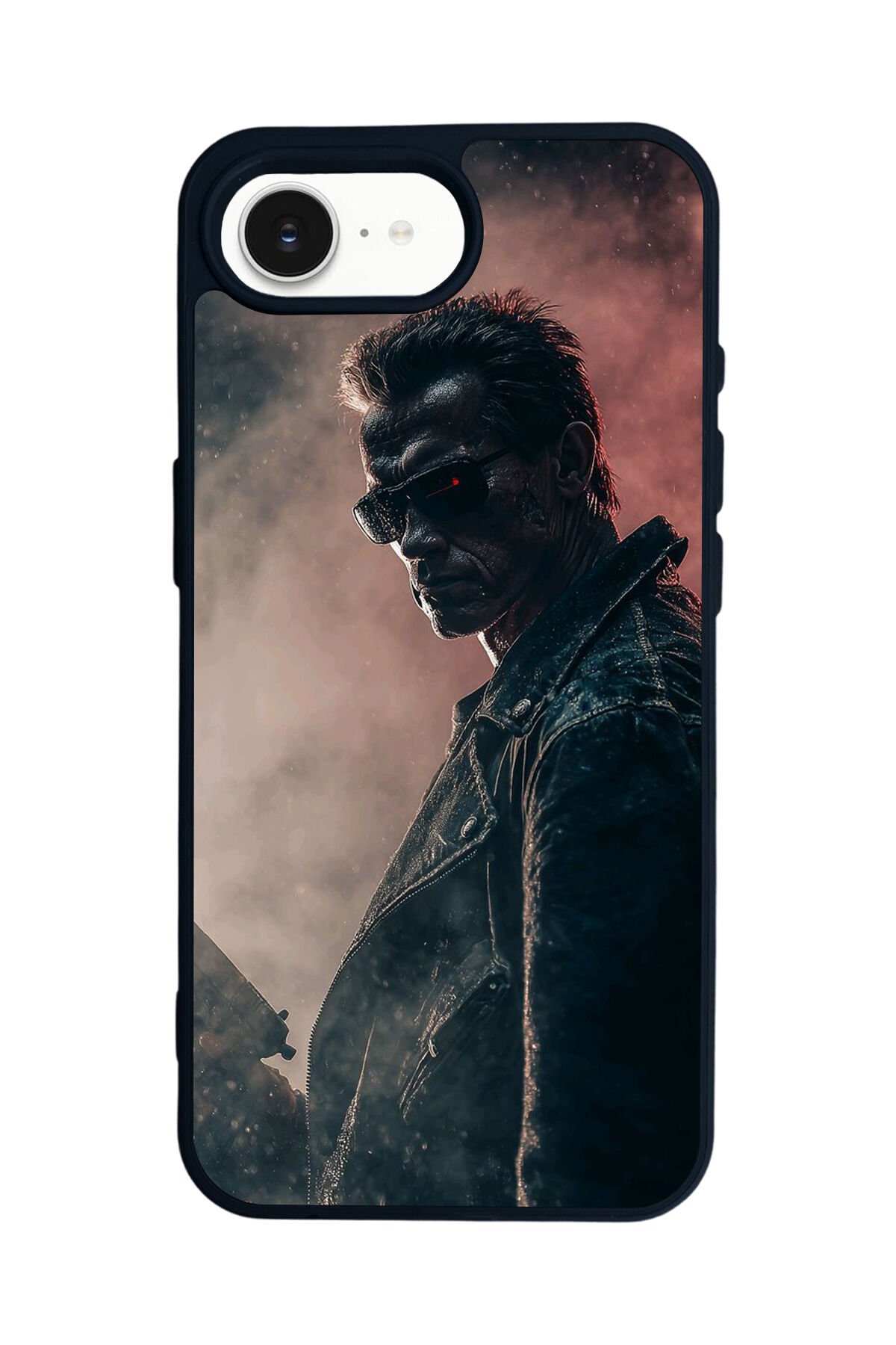 iPhone 16E Uyumlu Terminator Tasarımlı Glossy Premium Kılıf