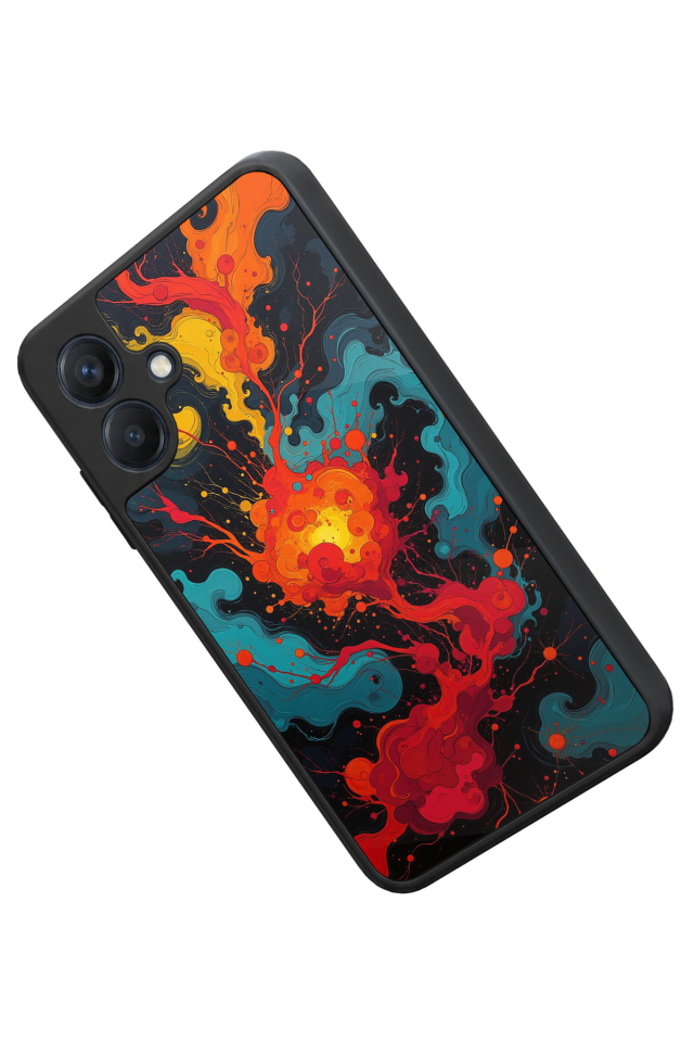 Samsung Galaxy A07 Uyumlu Abstract Tasarımlı Glossy Premium Kılıf