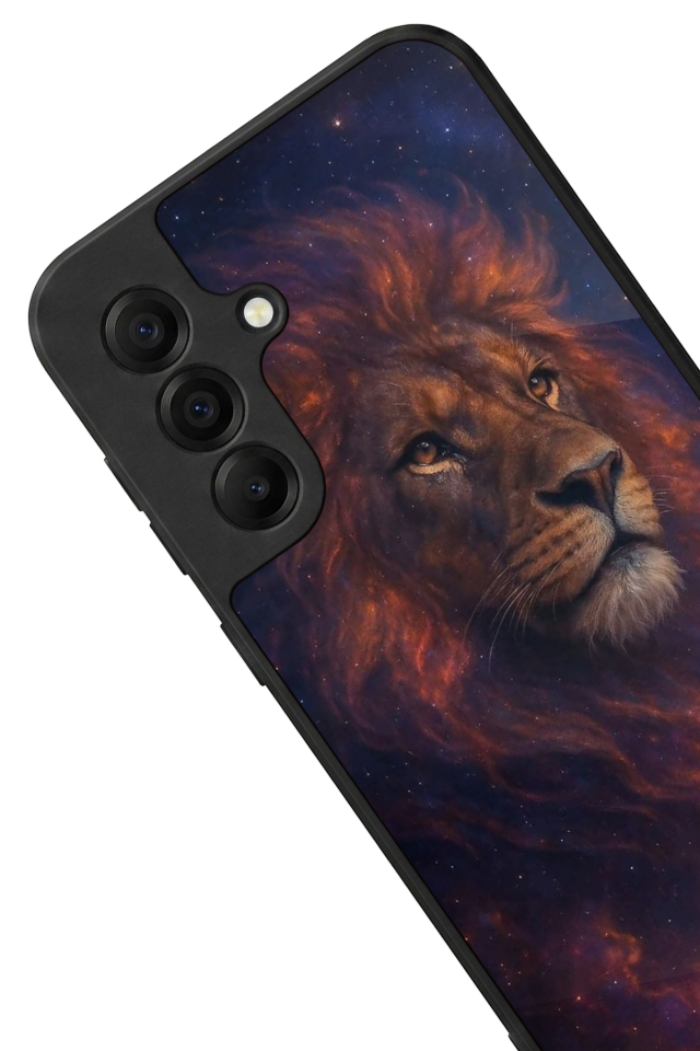 Samsung Galaxy A17 Uyumlu Aslan Tasarımlı Glossy Premium Kılıf