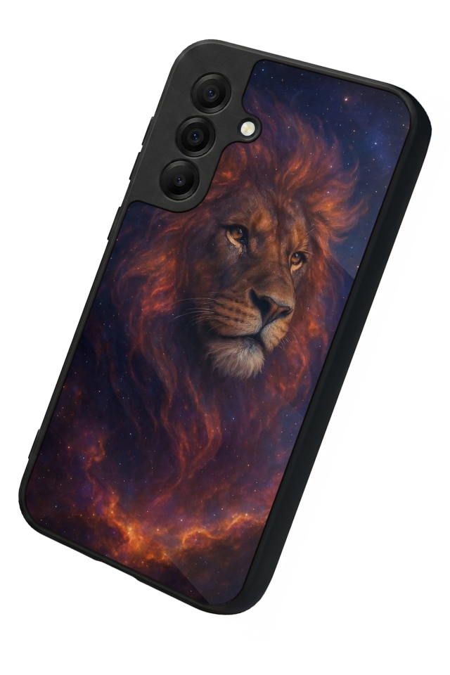 Samsung Galaxy A17 Uyumlu Aslan Tasarımlı Glossy Premium Kılıf