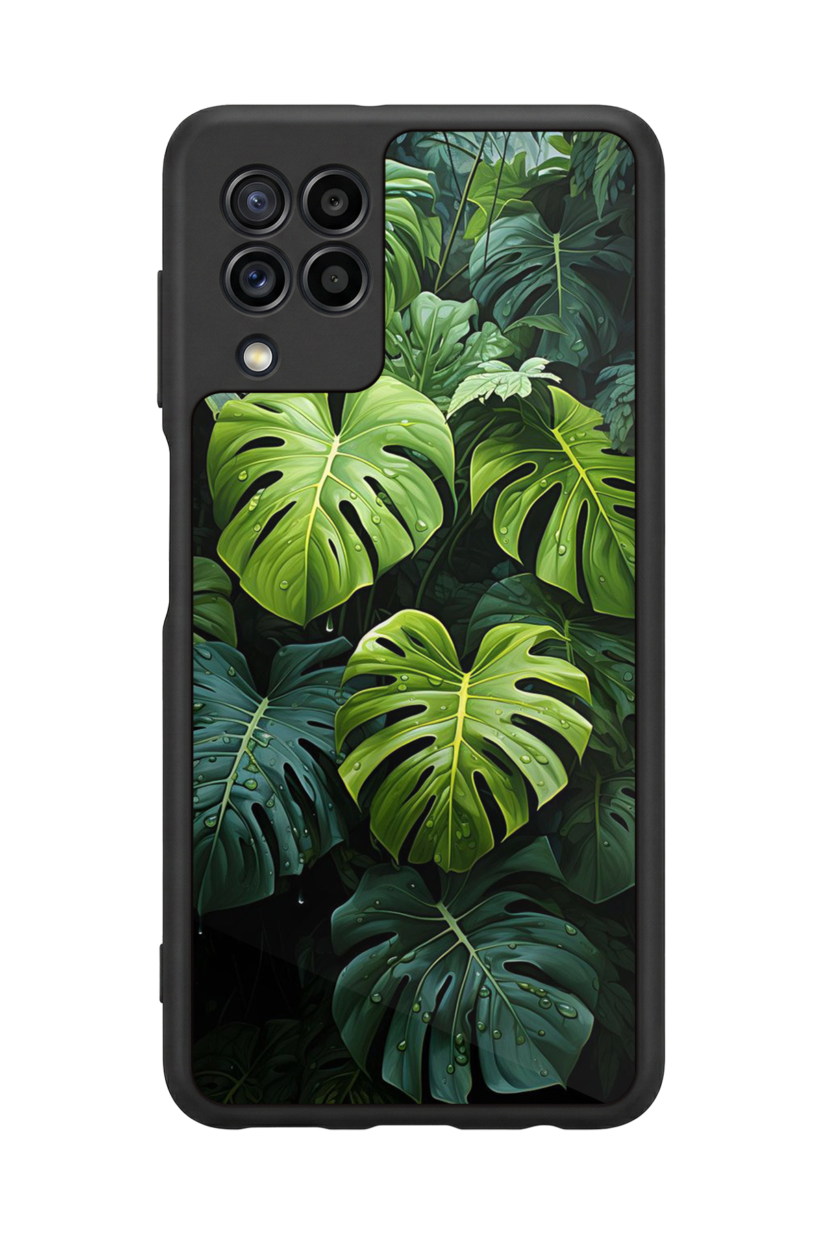 Samsung Galaxy M32 Uyumlu Botanik Tasarımlı Glossy Premium Kılıf