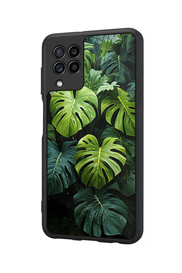 Samsung Galaxy M32 Uyumlu Botanik Tasarımlı Glossy Premium Kılıf