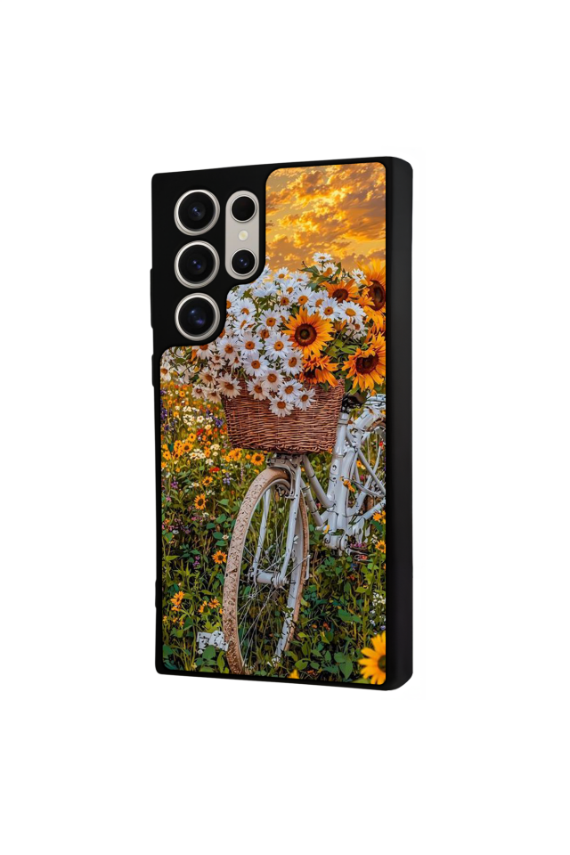 Samsung Galaxy S24 Ultra Uyumlu Cicek Tasarımlı Glossy Premium Kılıf