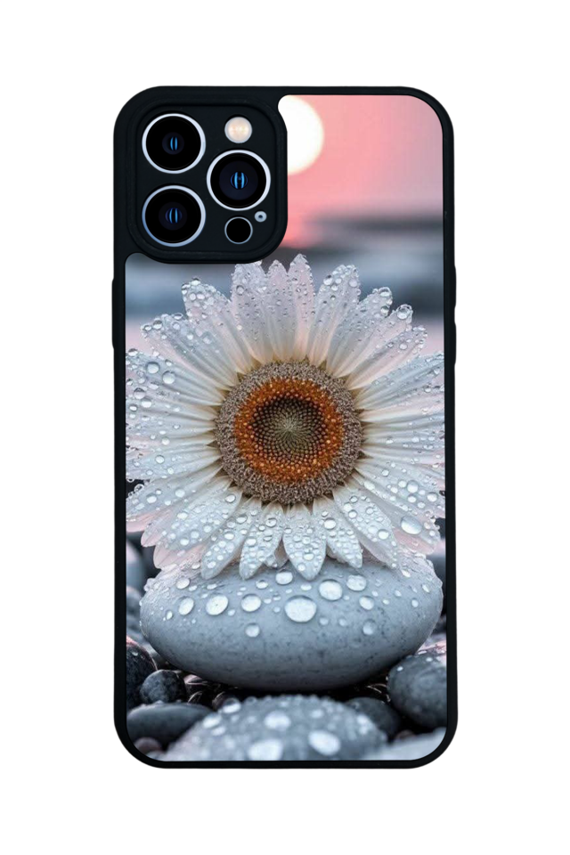iPhone 13 Pro Max Uyumlu Cicek Tasarımlı Glossy Premium Kılıf